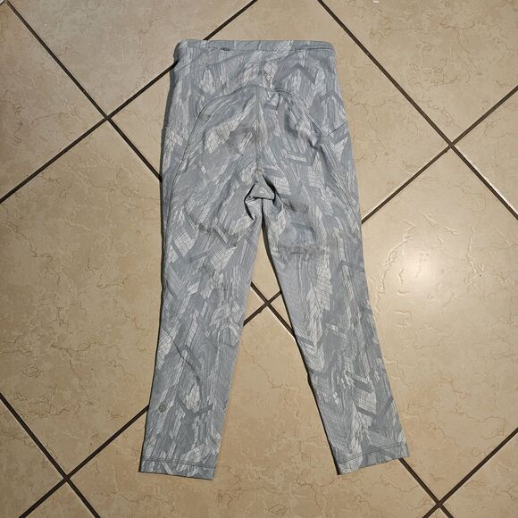 Lululemon Swift Speed Crop Reverberate Chevron Jacquard Blue White 30in L Size 4 - Picture 5 of 9